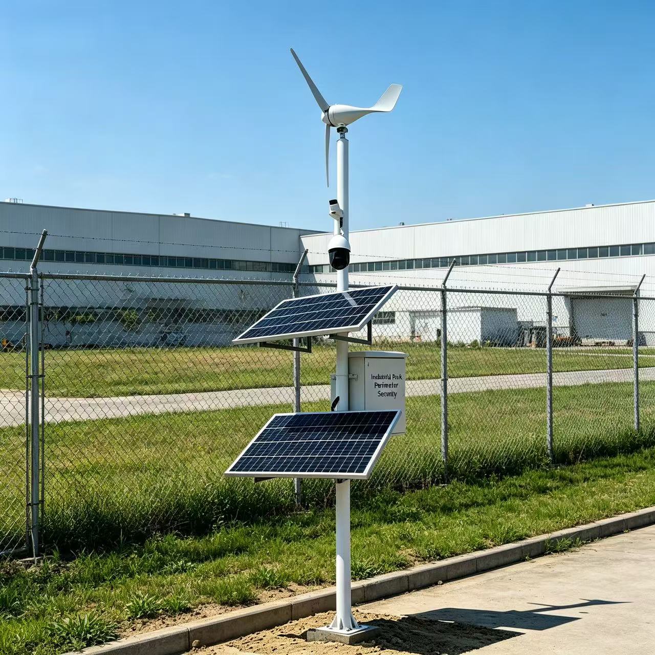 Off Grid Wind Solar Hybrid Power System Complete Photovoltaic Panel Power Supply Kit For Outdoor Engineering Working