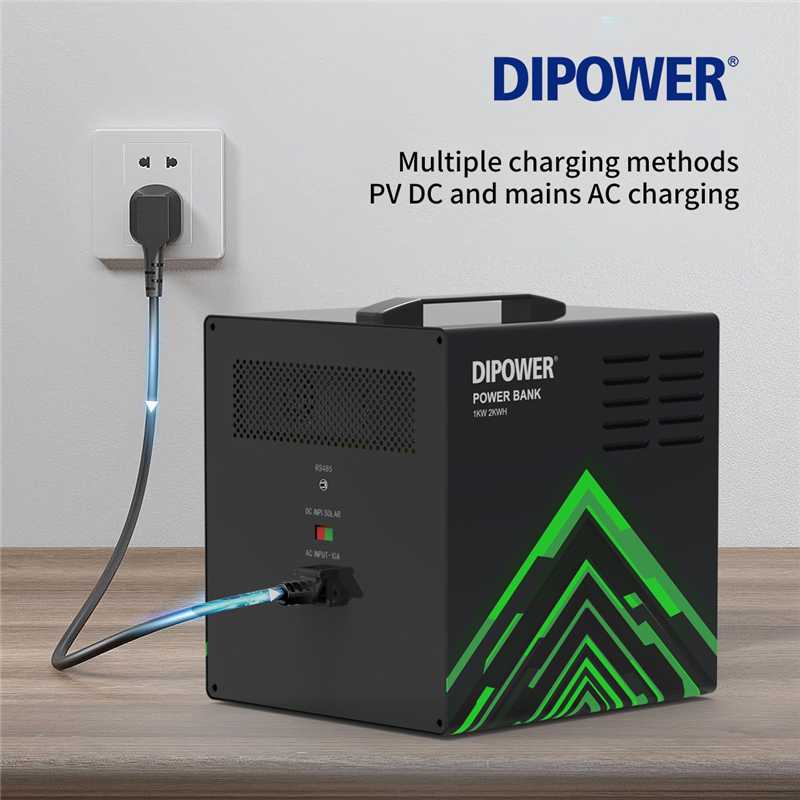 2000Wh Lithium Battery 1000W Solar Inverter Generator for Outdoor Power Supply Emergency Backup and Home Use