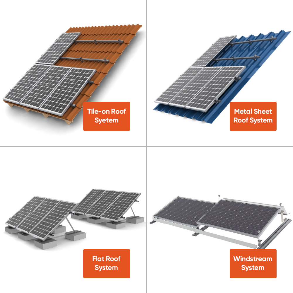 All in One Solar Energy System Balcony 5Kw 6Kw 8Kw 10Kw 12Kw 16Kw 20Kw 30Kw Solar Hybrid Power System Complete Kit for Home Use