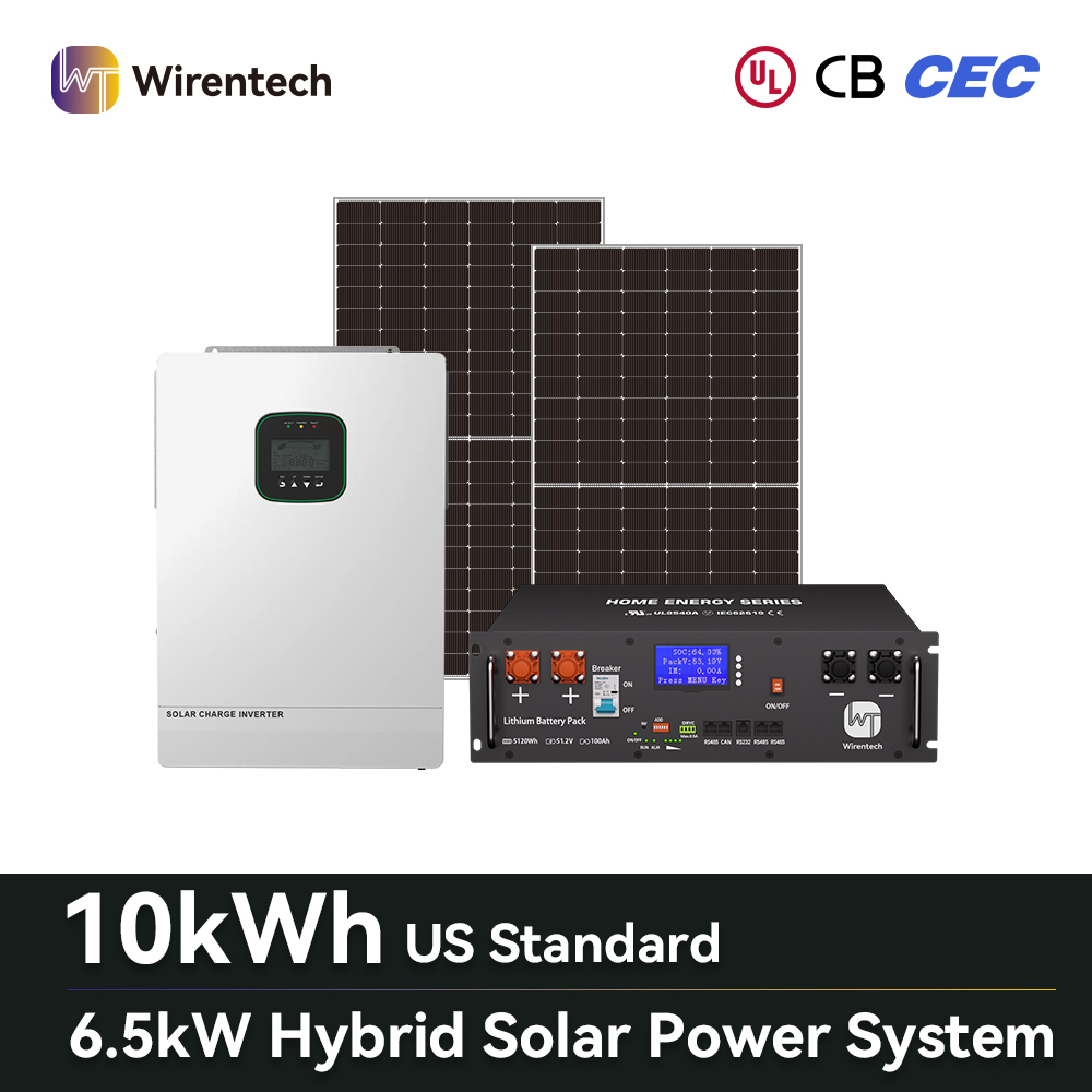 6.5 kW Monocrystalline Solar Panel Kit With Inverter Battery And PV Mounting System For Residential Energy Use