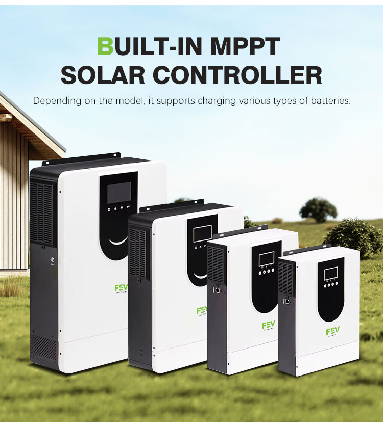 Off-Grid MPPT 15kw 8kw 10kw 1000W Hybrid Smart Inverter 5kw 12V 48V 220V 3kw 3000W 5000W Home Solar Inverter