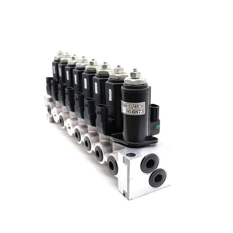Kobelco SK200-8 SK210-8 SK240-8 Solenoid Valve Assembly Solenoid Valve Base 02
