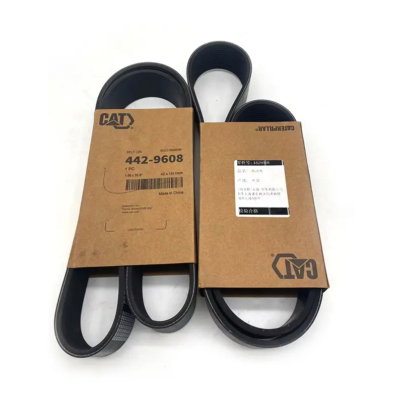 High-Quality 442-9608 CAT Fan Belt Engine Belt for Excavator CAT340D2 336D2 Supplier, Product