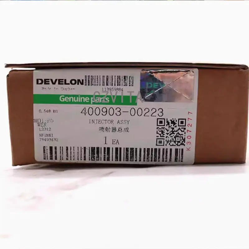 Custom Doosan Fuel Injector Assy 400903-00223 Develon Genuine Parts D18 D24 Manufacturer, Manufacturers