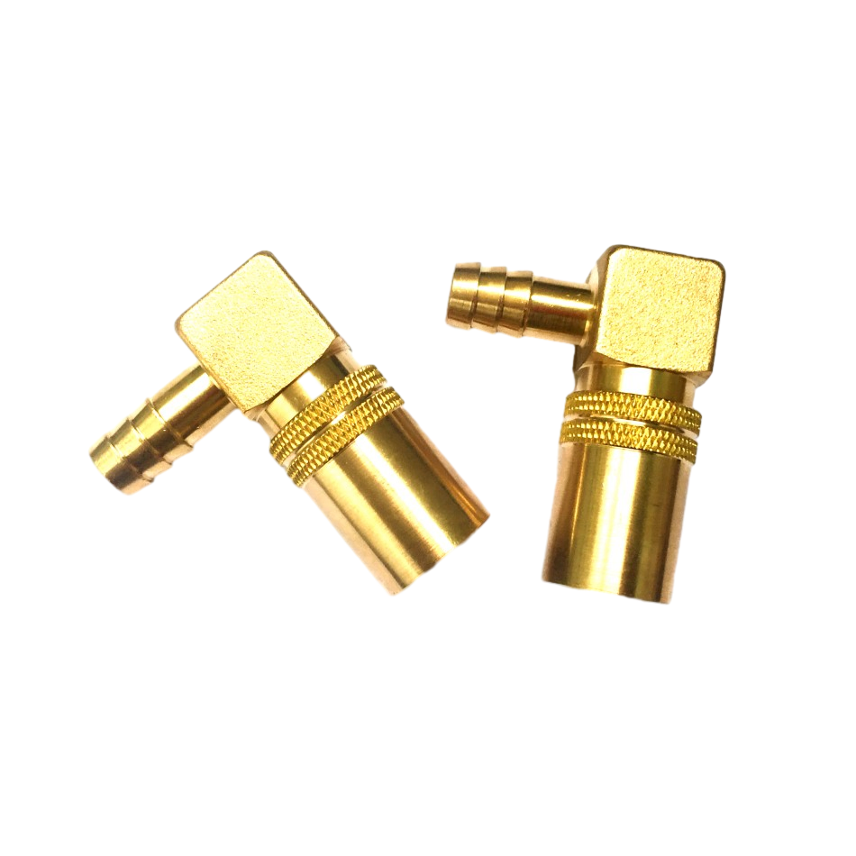 90-Degree Brass Elbow Connector for Mold Cooling Systems