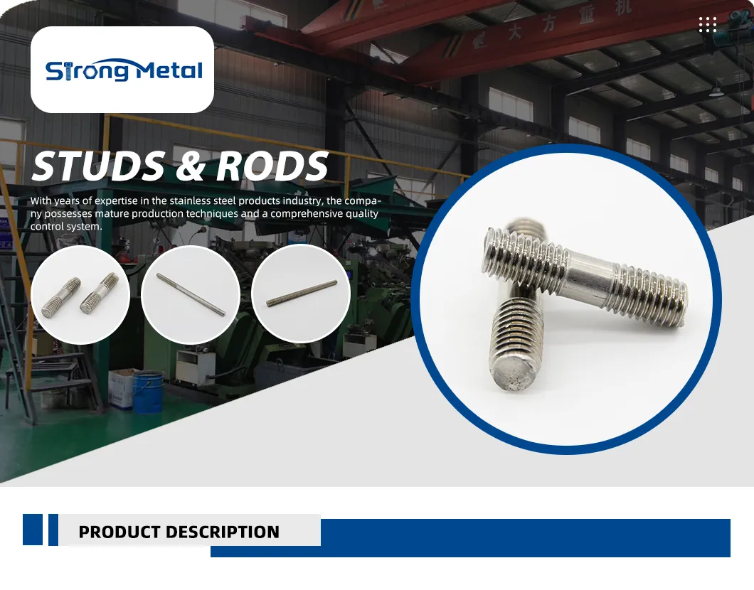 Double End Stud Precision Threaded Fastener