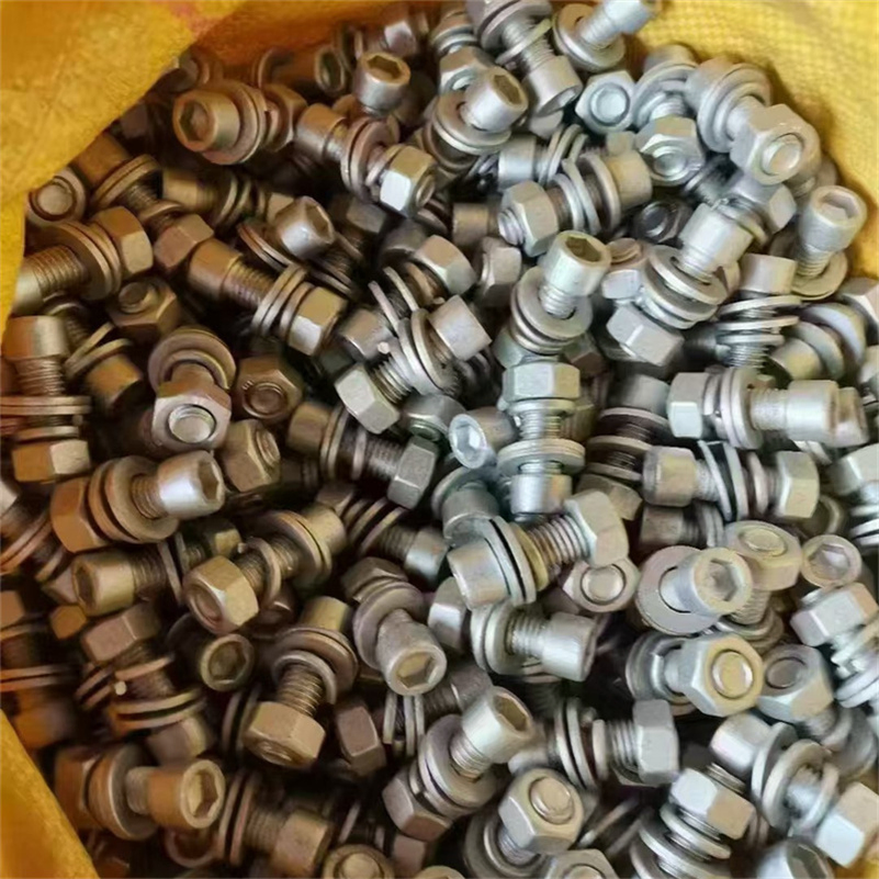 Steel Hex Bolts 8.8 Grade Solar Installation Fasteners PV System Solar Mounting