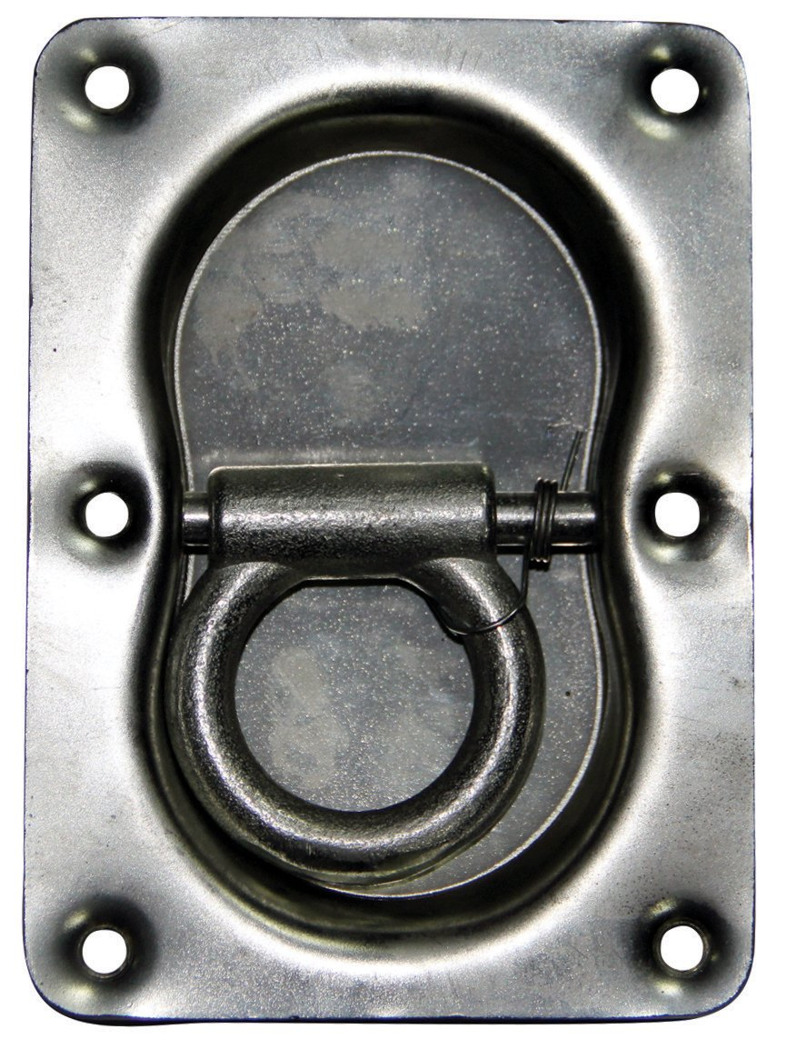 Recessed D-Ring Anchor Point - Weatherproof for Outdoor Trailer Use