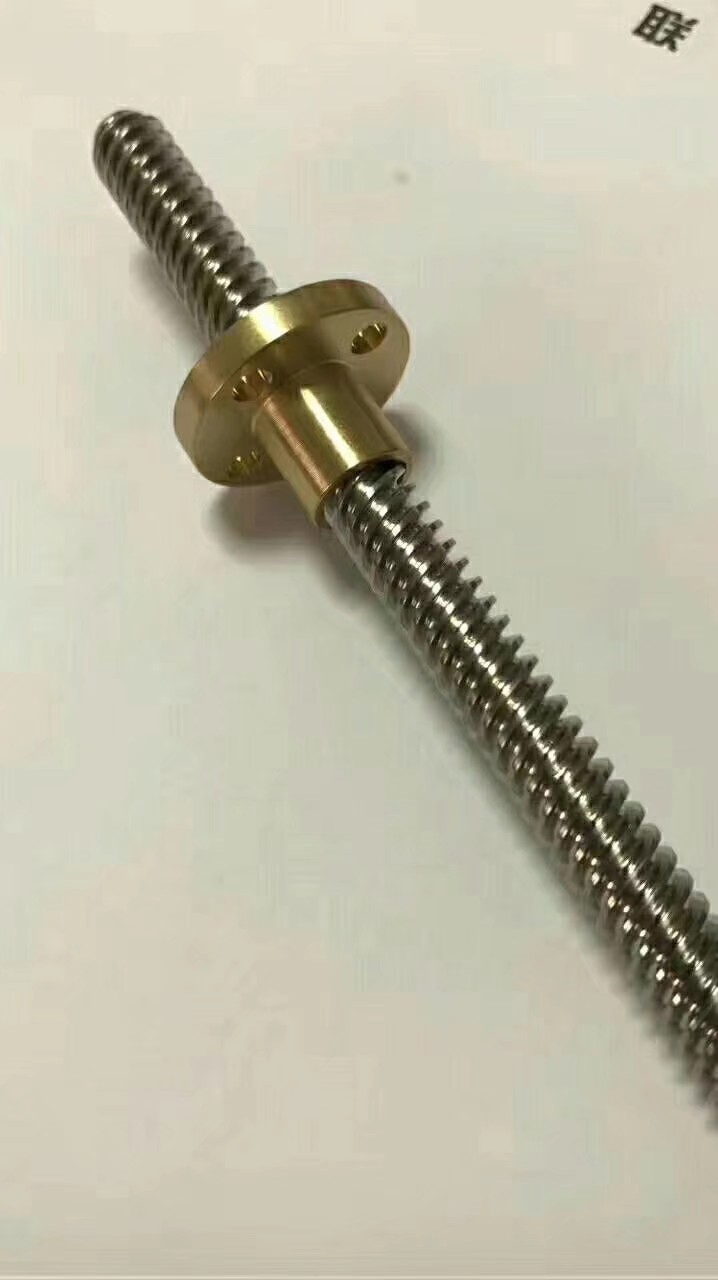 Non-Standard Customized Brass Full Tooth Lead Screw Stud Bolt and Nut Threaded Rod