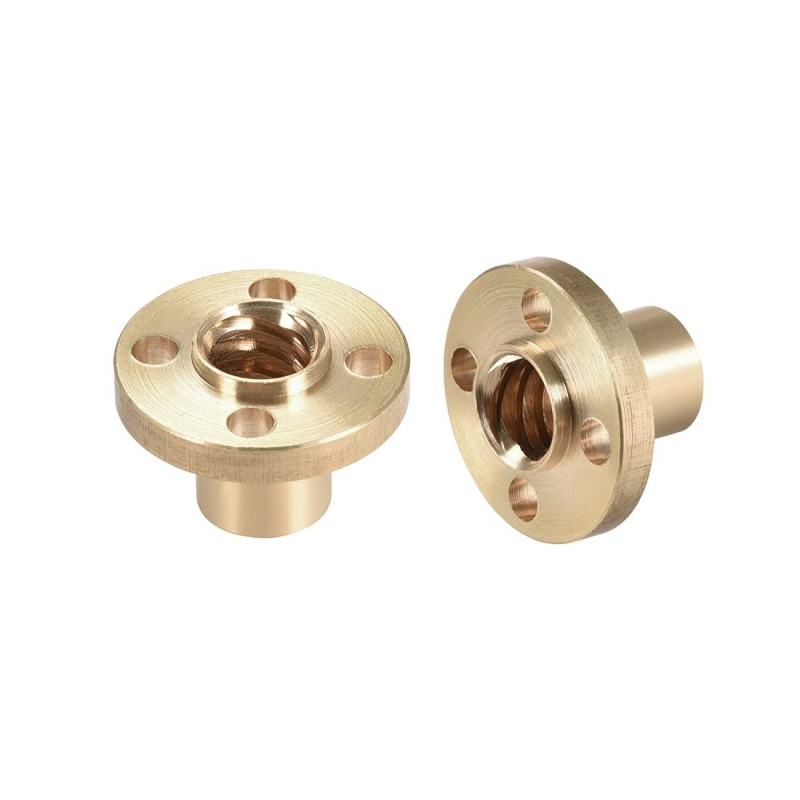 Customizable Brass Trapezoidal Thread Nut