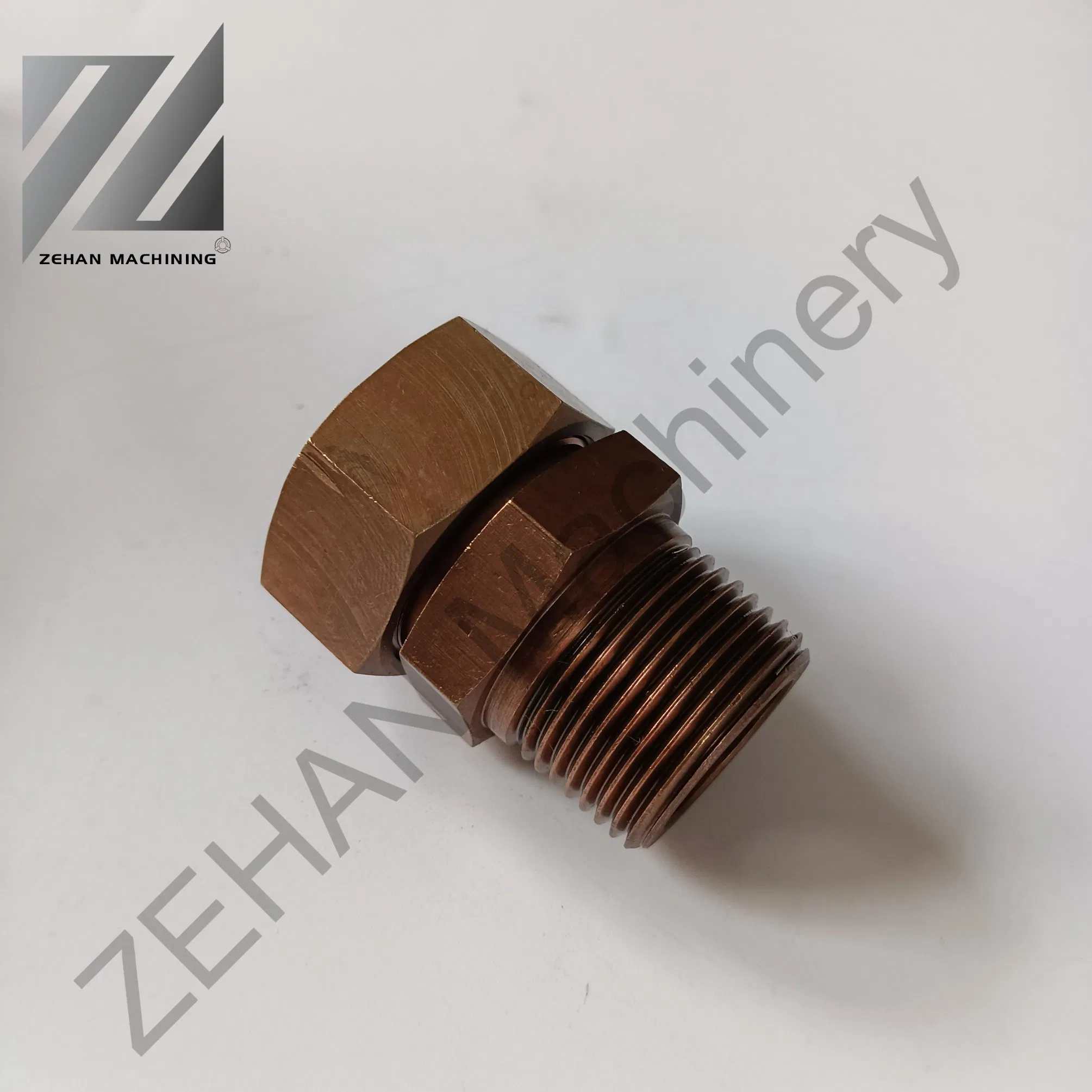 Custom Wholesale Brass Pipe Coupling Male Threaded Hex Nipple Fasteners