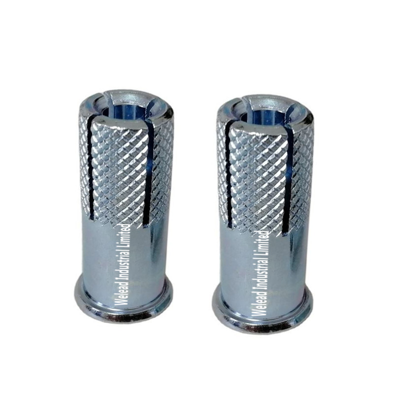 1/2 Korea Lipped Flange Drop in Anchor Expansion Concrete Fastener Threaded Carbon Steel Zinc Galvanization China Manufacturer