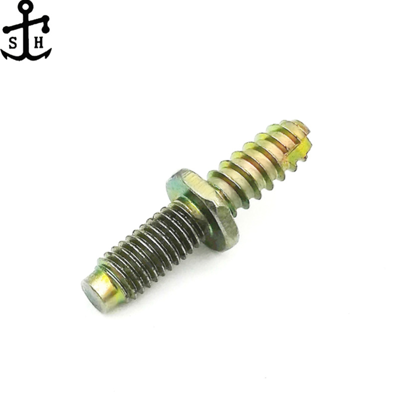 Galvanized Steel Non-Standard Double Threaded End Wood Dowel Screws Made in China