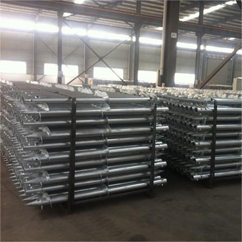 Heavy-Duty Weatherproof Galvanized Steel Ground Screws for Solar Panels