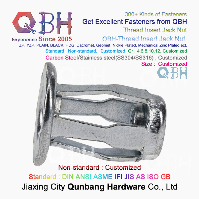 Corrosion Resistant Blind Wall Anchors Inserts Lifting Jack Nut Fastener