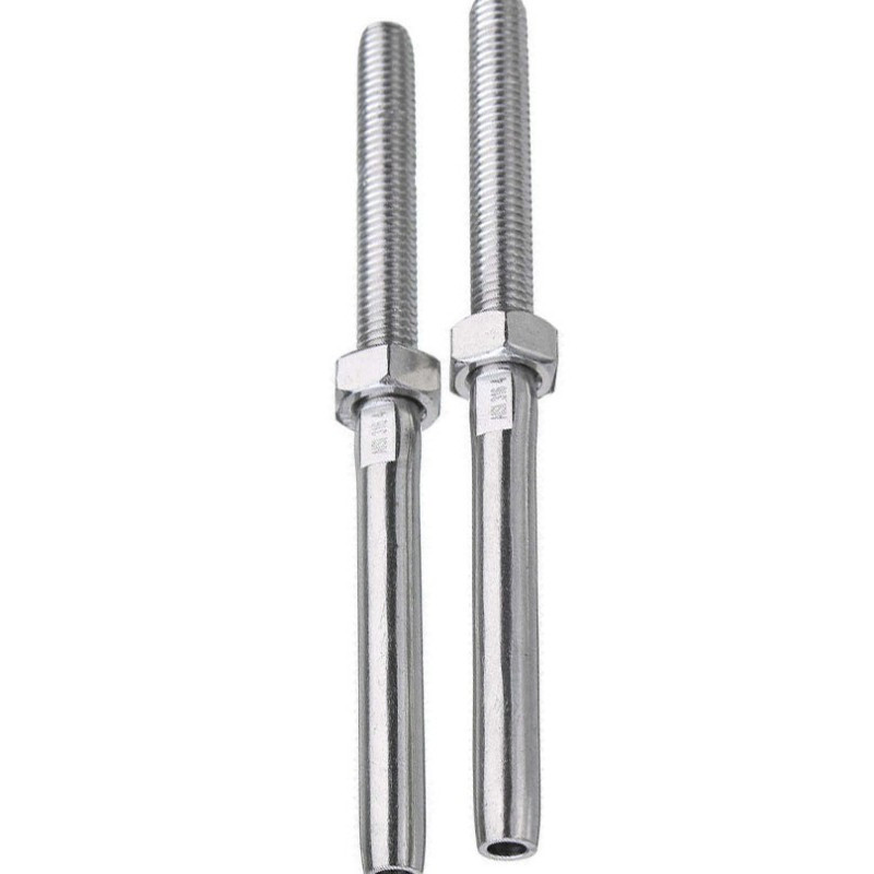 Mirror-Polished Wire Rope Swage Stud with Nut for Marine Fitting with ISO 9001 SGS Marine Grade