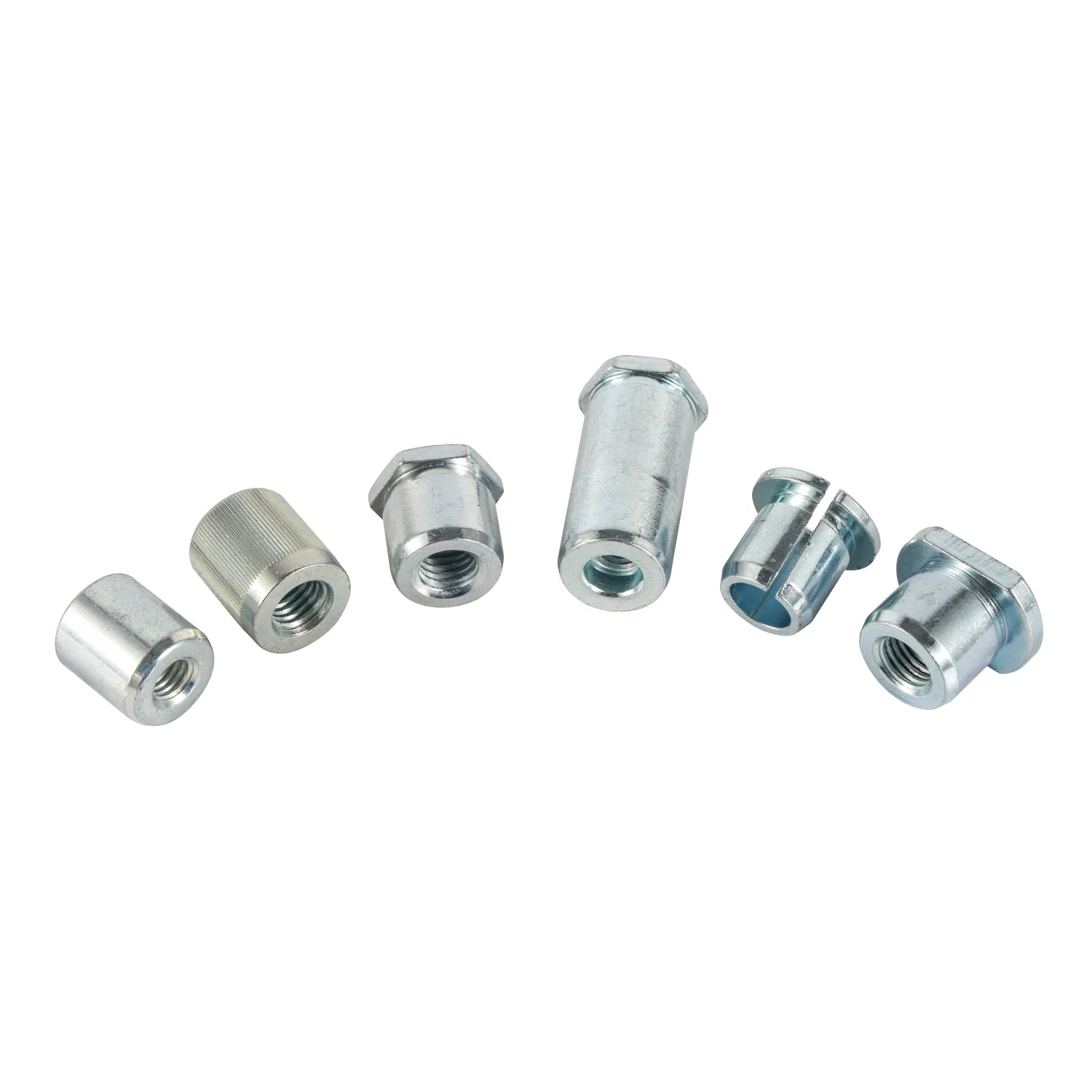 Professional OEM CNC Machining Service Special Shape Threaded Nuts Sleeve Fasteners for Automotive and Machinery Industry