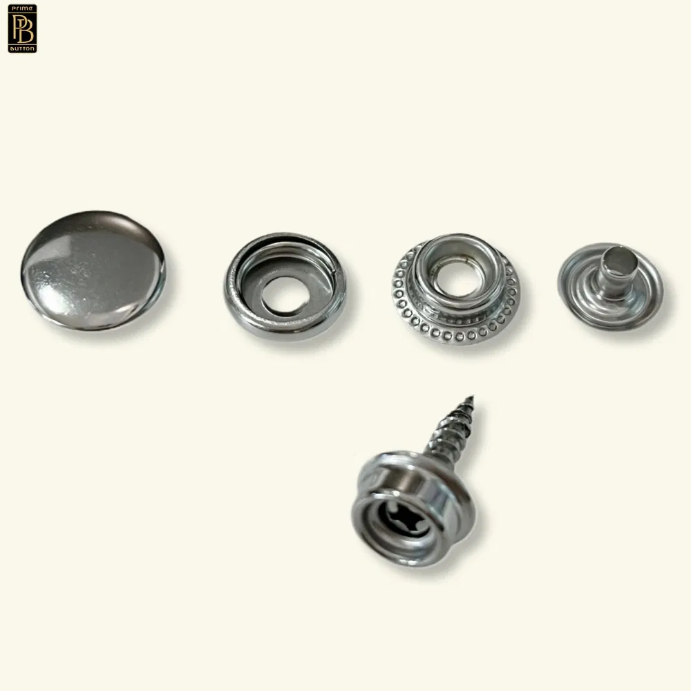 Heavy Duty Stainless Steel SS304 Screw Snap Fastener for Wood to Fabric