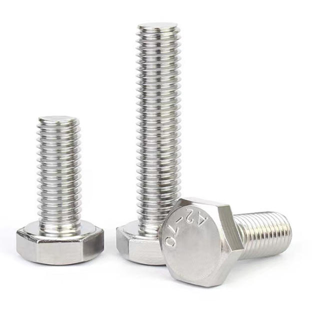 Pure Nickel Hex Head Bolt DIN 933 Corrosion Resistant Nickel Fastener for Chemical Industry M2-M24