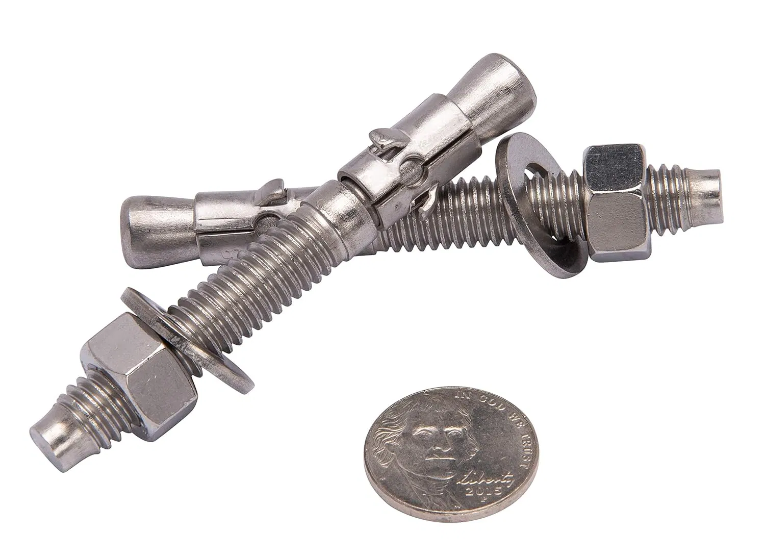 Bolt Dropper Stainless Steel Wedge Anchors, Corrosion Resistant Concrete Fasteners