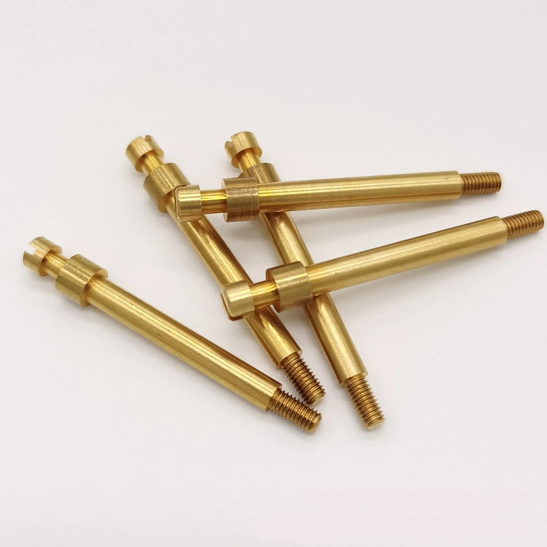 Threaded Screw Non-Standard Precision Brass Full Thread Solid Copper Column
