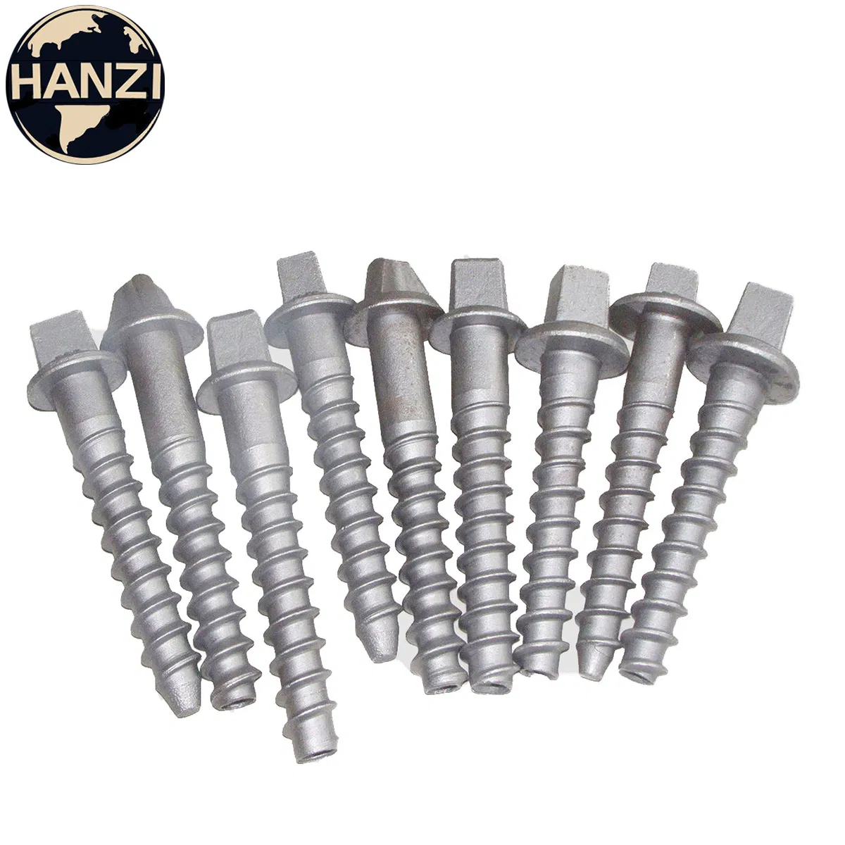 Steel Threaded Spike Screws and Fasteners for Train Track