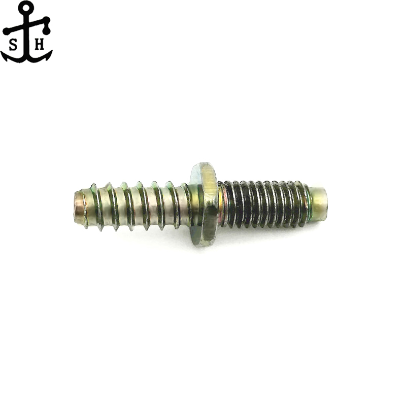 Galvanized Steel Non-Standard Double Threaded End Wood Dowel Screws Made in China