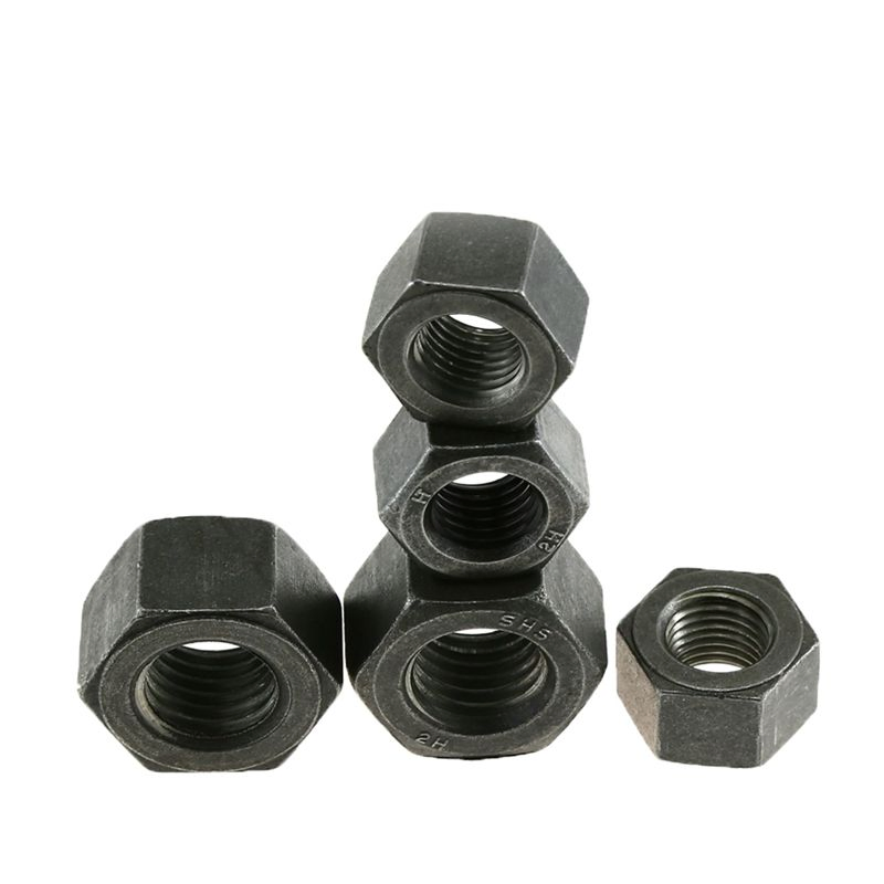 High Strength DIN934 Carbon Steel Hexagon Nut Black Oxide Hex Fastener