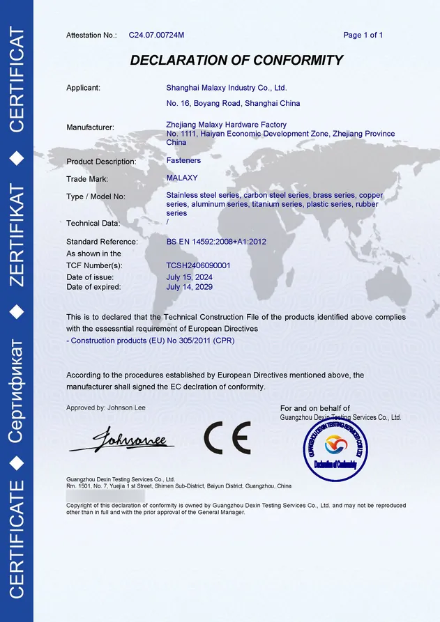 CE Certificate
