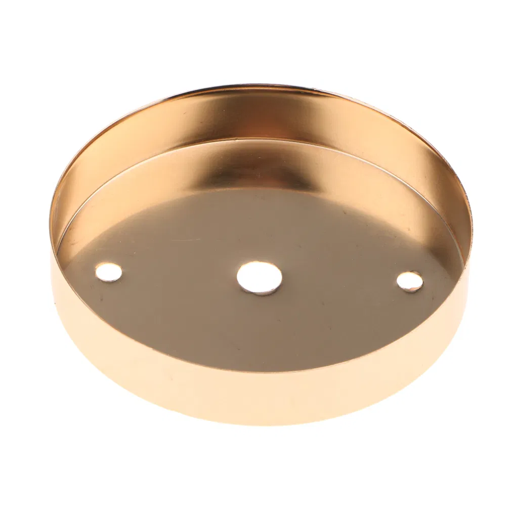 High Quality 5-1/8 Dia Antique H59 Brass Steel Canopy, Rolled Bottom Edge