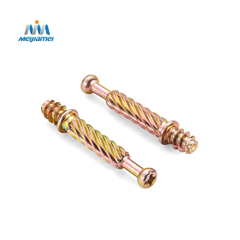 Heavy-Duty 15mm Cabinet Cam Locks - Industrial Steel Fasteners for Easy Furniture Construction