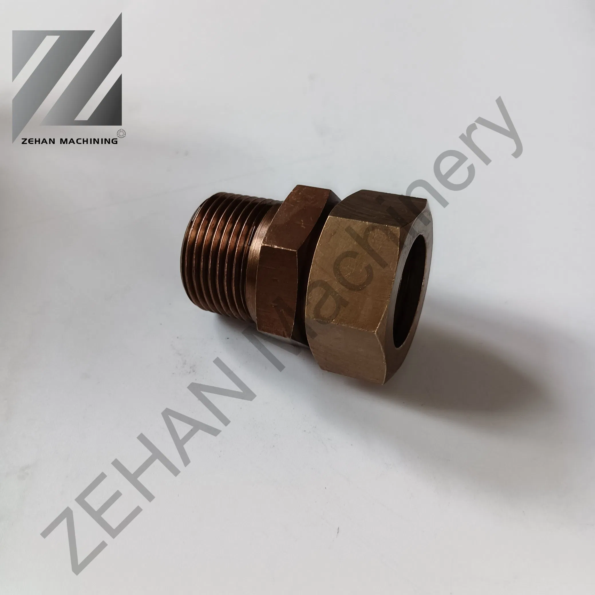 Custom Wholesale Brass Pipe Coupling Male Threaded Hex Nipple Fasteners