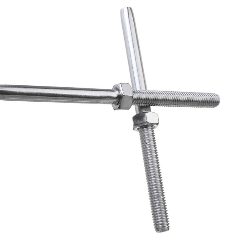 Mirror-Polished Wire Rope Swage Stud with Nut for Marine Fitting with ISO 9001 SGS Marine Grade