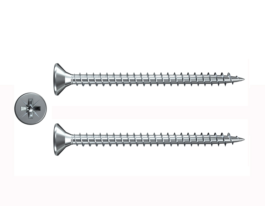 Stainless Steel 4X25mm Double Countersunk Head Chipboard Screws Wood Screw Made in China Fastener