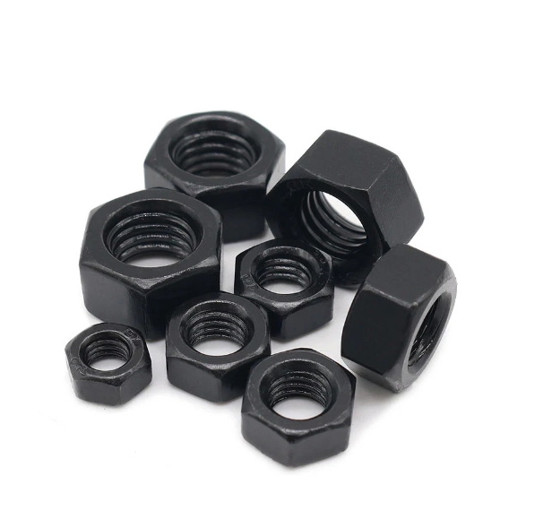 High Strength DIN934 Carbon Steel Hexagon Nut Black Oxide Hex Fastener