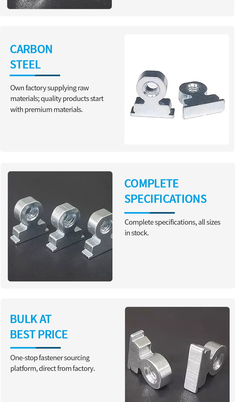 Steel Threaded Right Angle Fastener Type Ras-440-9-4zi 6zi 8zi