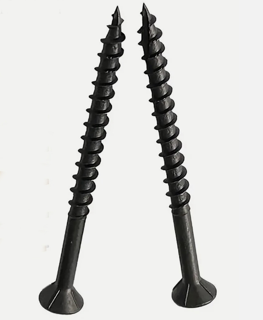 Stainless Steel Deck Screws Ultra Corrosion Resistant Marine Grade All Sizes Decking Wood Screws, Black Cutting Thread