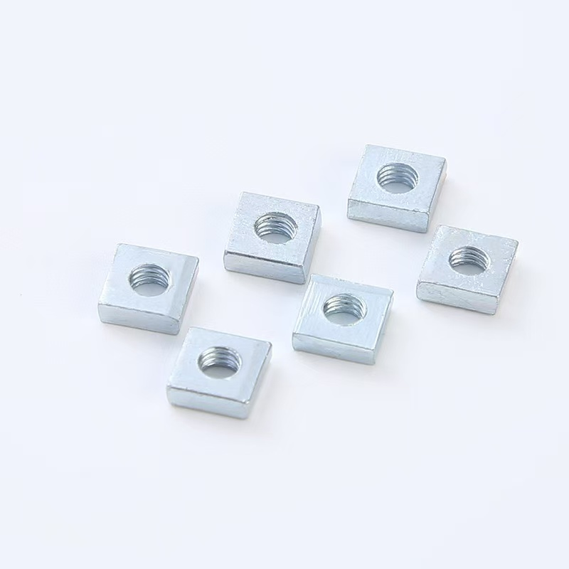 Aluminum Square Nut Fasteners with Galvanized Square Screw Cap Features