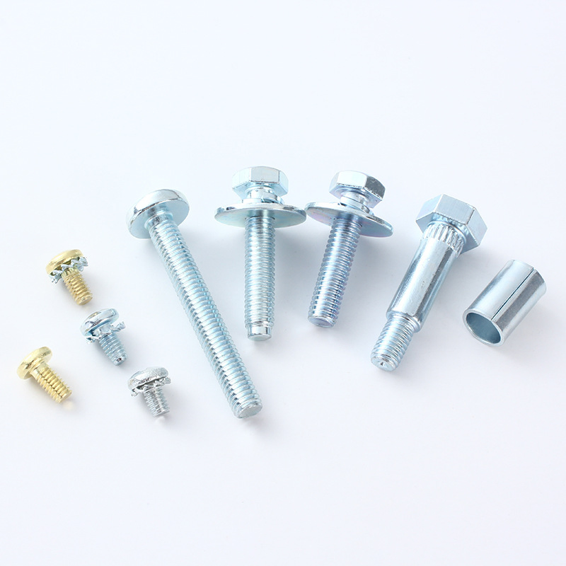 Multi-Style Galvanized &amp; Brass Fastener Components for Industrial Machinery Fixing