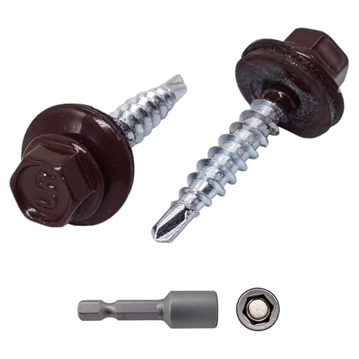 Double-Coat Phosphated Hex Head Self-Tapping Weatherproof Roofing Screws