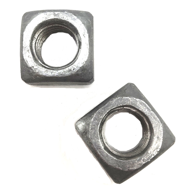 Chinese Factory Non-Standard Fastener Galvanized Plated Square Threaded Welding Nut Square Steel Customized Nuts
