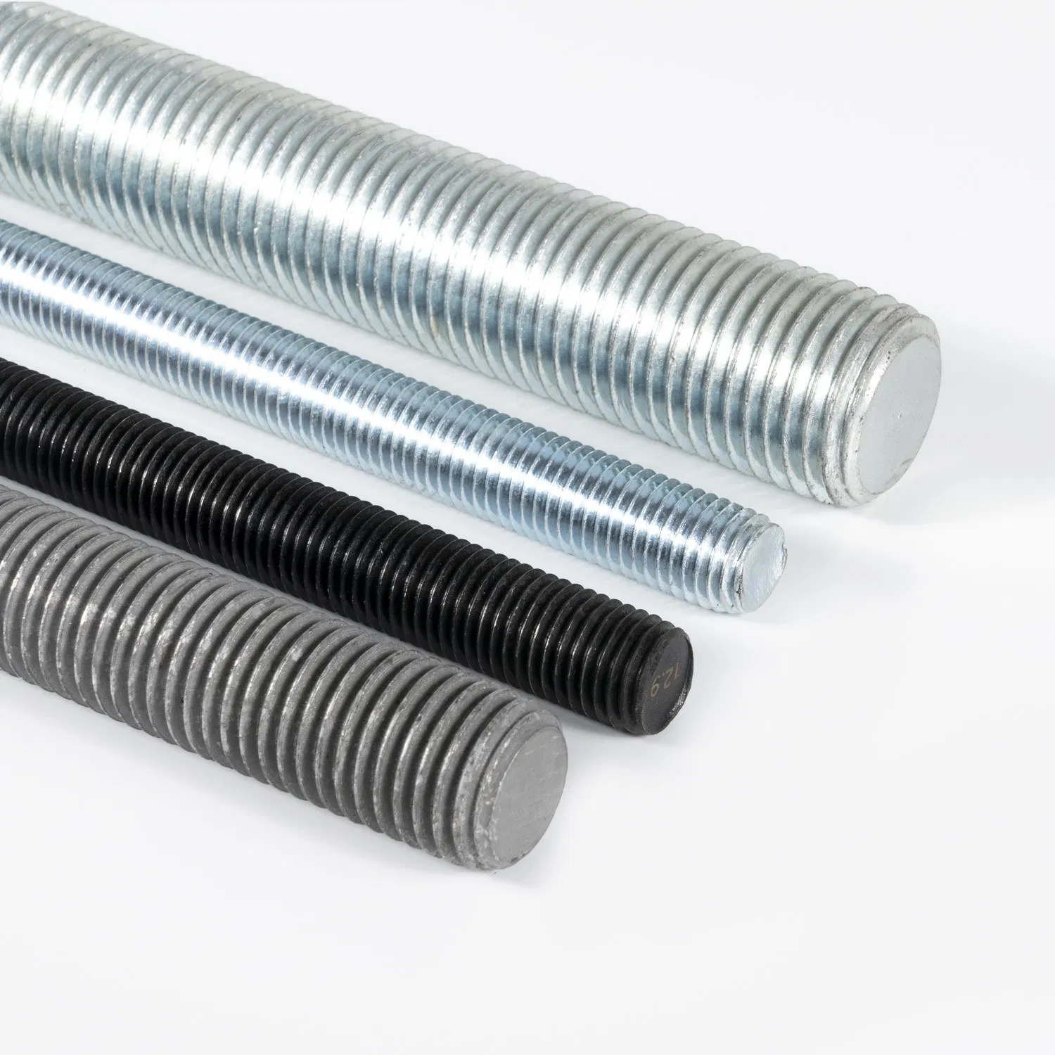 OEM Customized Service Zinc Plated Black Home Furnishing Decoration Metric Thread Solid Q235 Q195 M3-M50 Threaded Rod B7 Thread Rod/Stainless Steel Thread Rod