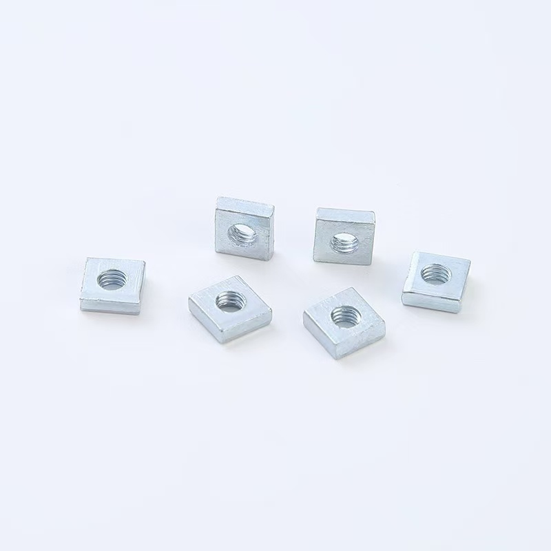 Aluminum Square Nut Fasteners with Galvanized Square Screw Cap Features