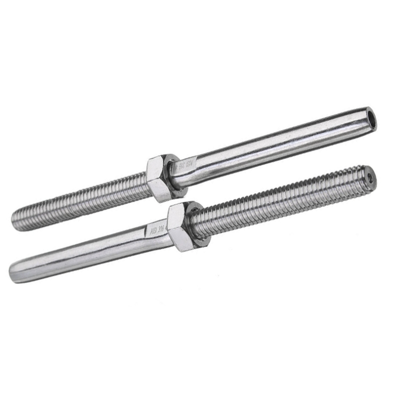 Mirror-Polished Wire Rope Swage Stud with Nut for Marine Fitting with ISO 9001 SGS Marine Grade