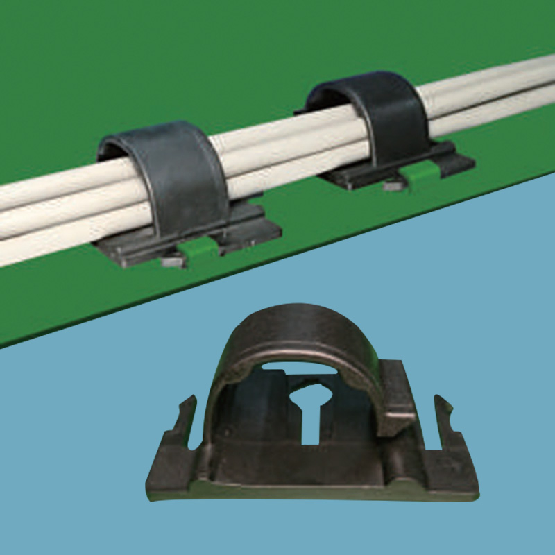 Plastic Adjustable Clamp Cable Fastener with Screws Clamp Cable Wire Rope Fitting Electrical Locking Cable Clamp