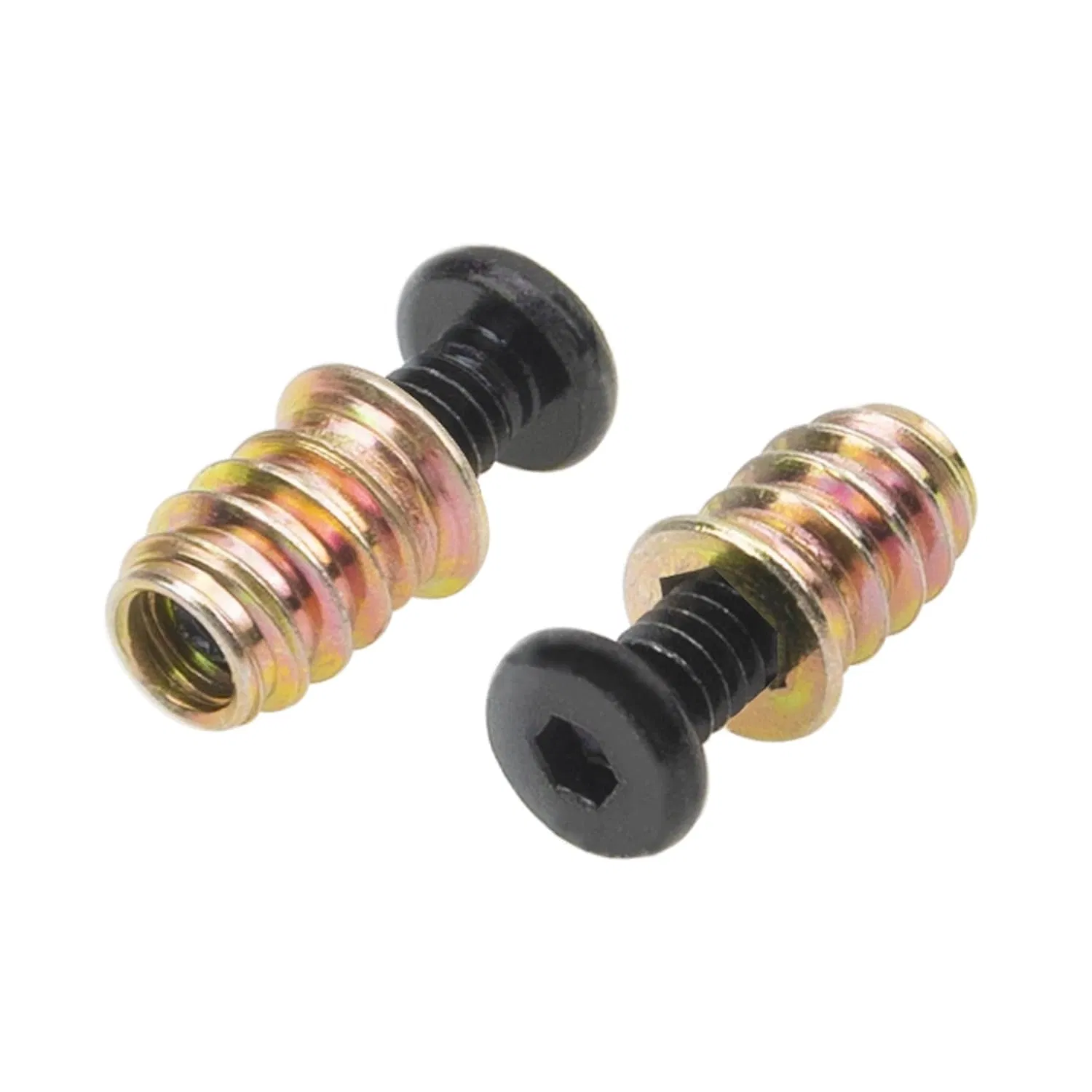 Furniture Screw Nut Threaded Wood Inserts Bolt Fastener Connector