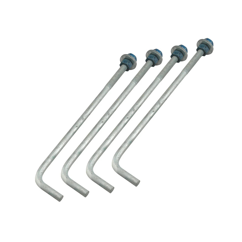 Industrial Grade Steel Anchor Bolts with Weatherproof Finish for Concrete Foundations