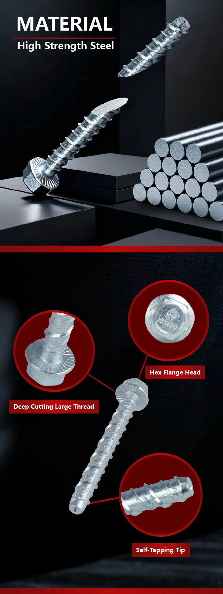 High Strength Masonry Nail Features