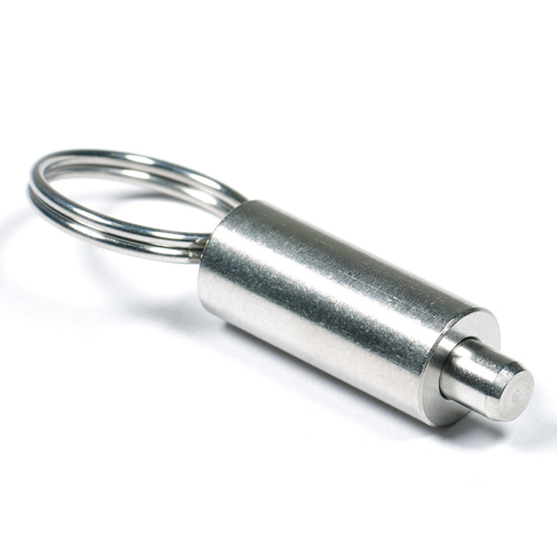 Stainless Steel Pull Ring Main Body Indexing Plunger with Non-Threaded Body