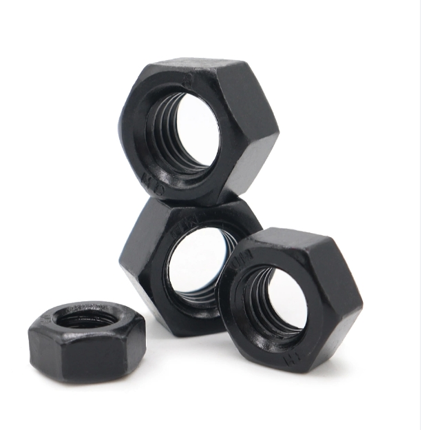 High Strength DIN934 Carbon Steel Hexagon Nut Black Oxide Hex Fastener